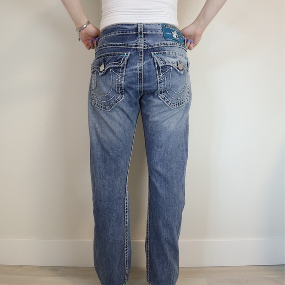 Y2k True Religion Ricky Super T Low Rise Jeans - Picture 5 of 5